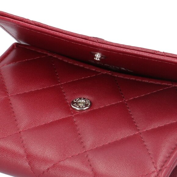 CHANEL Authentic Red Leather Wallet - Picture 6 of 6